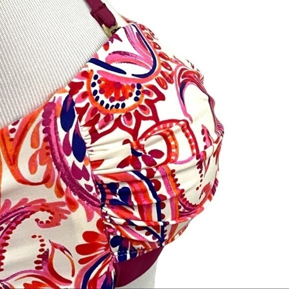 Daniel Cremieux Bikini Swimsuit Pink Paisley Small - Picture 6 of 16